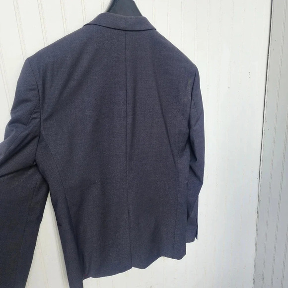 Express Photographer Slim Blazer Dark Gray Mens 38S Suit Jacket Coat 38 Short - Picture 5 of 12